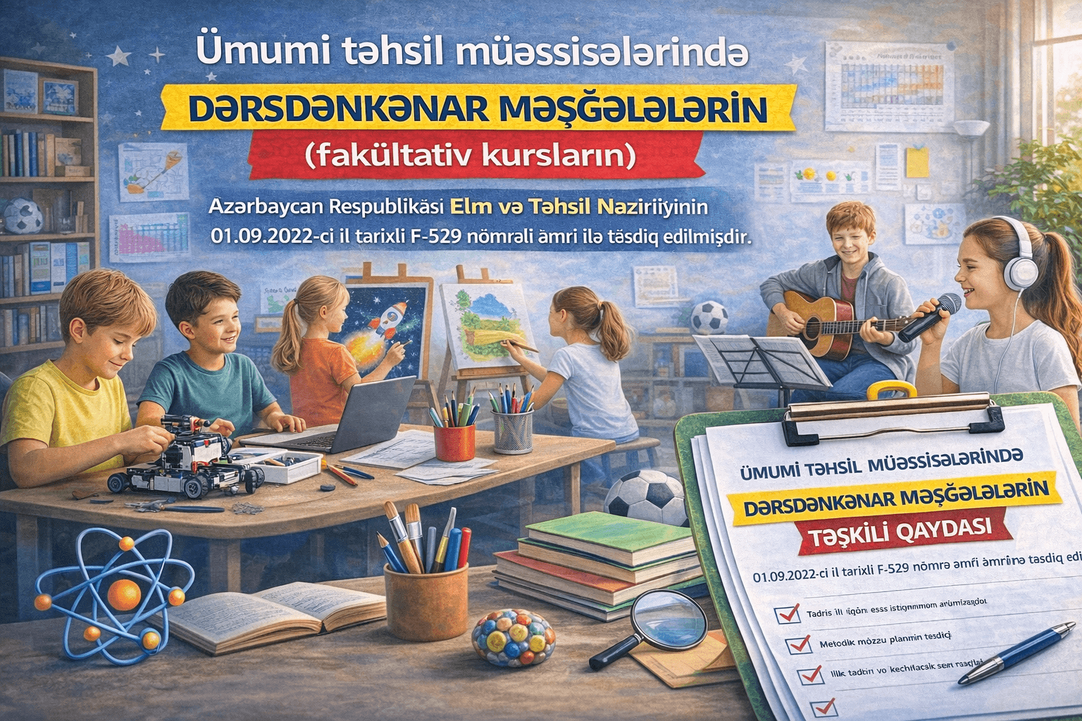 Dərsdənkənar məşğələlərin (fakültativ kursların) təşkili Qaydası +PDF