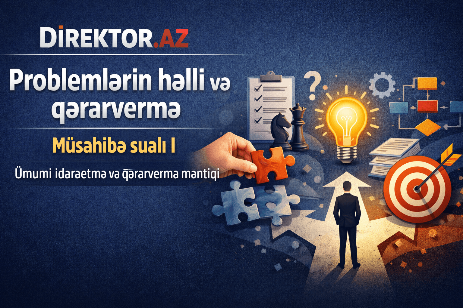 Problemlərin həlli və qərarvermə mövzusunda müsahibə sualı I. Ümumi idarəetmə və qərarvermə məntiqi