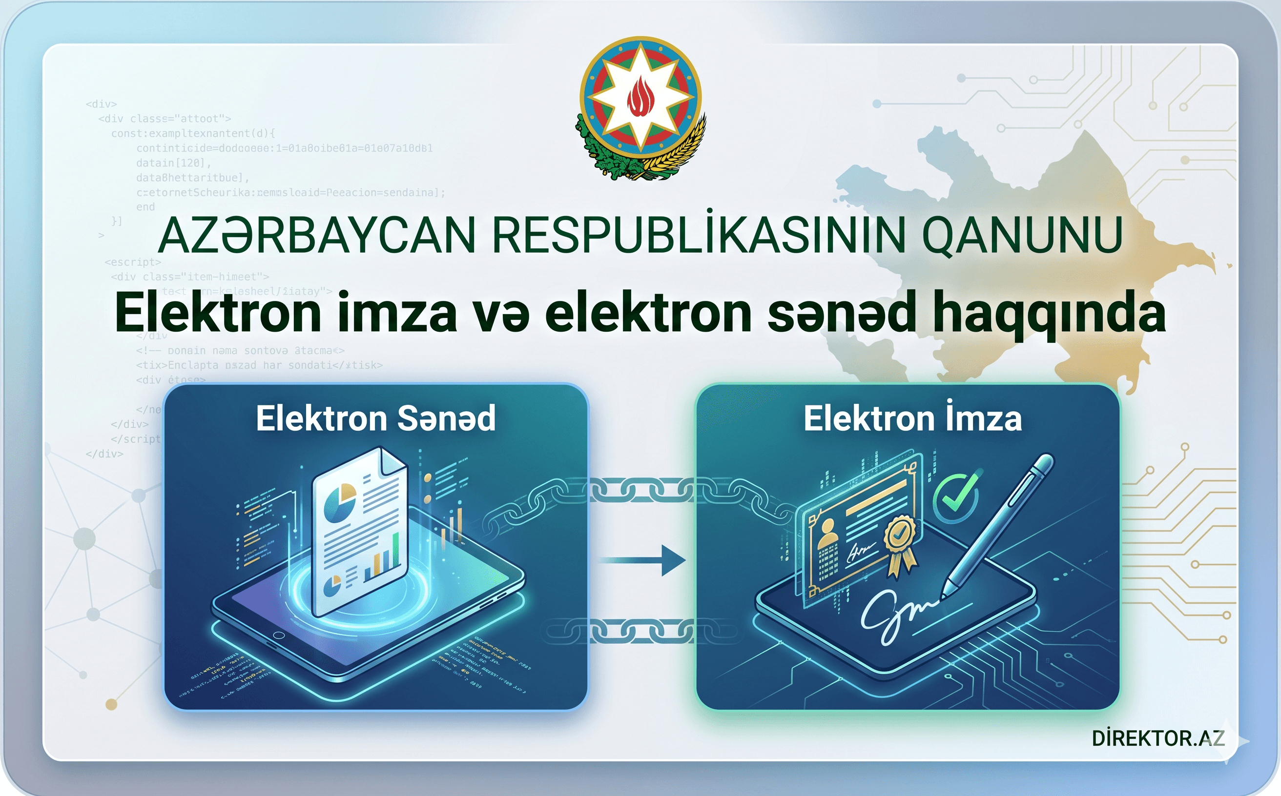 Elektron imza və elektron sənəd haqqında AZƏRBAYCAN RESPUBLİKASININ QANUNU