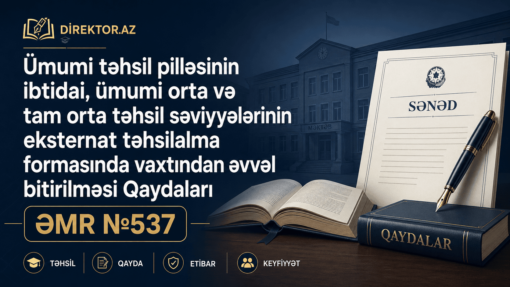 Eksternat təhsilalma forması Əmr № 537