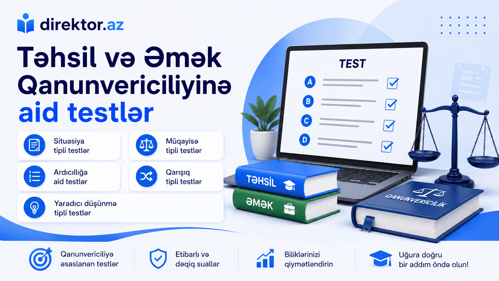 Təhsil Qanununa aid testlər sayta yükləndi