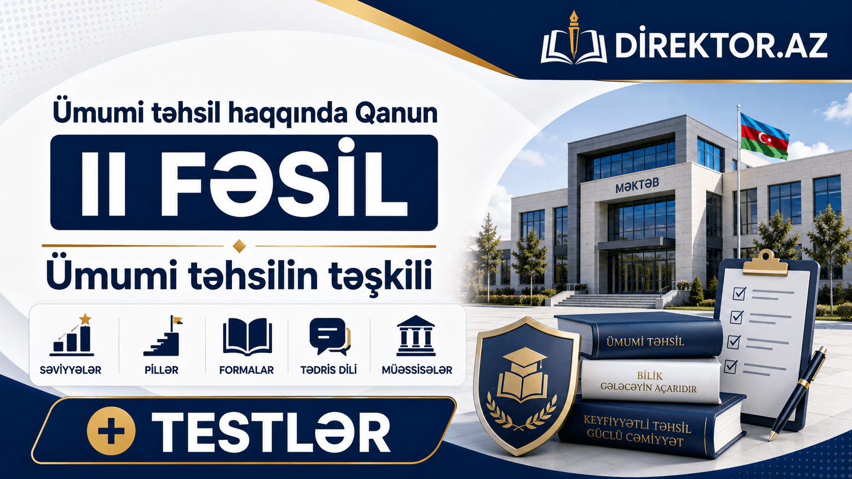 Ümumi təhsil haqqında Qanun II Fəsil +TESTLƏR Ümumi təhsilin təşkili