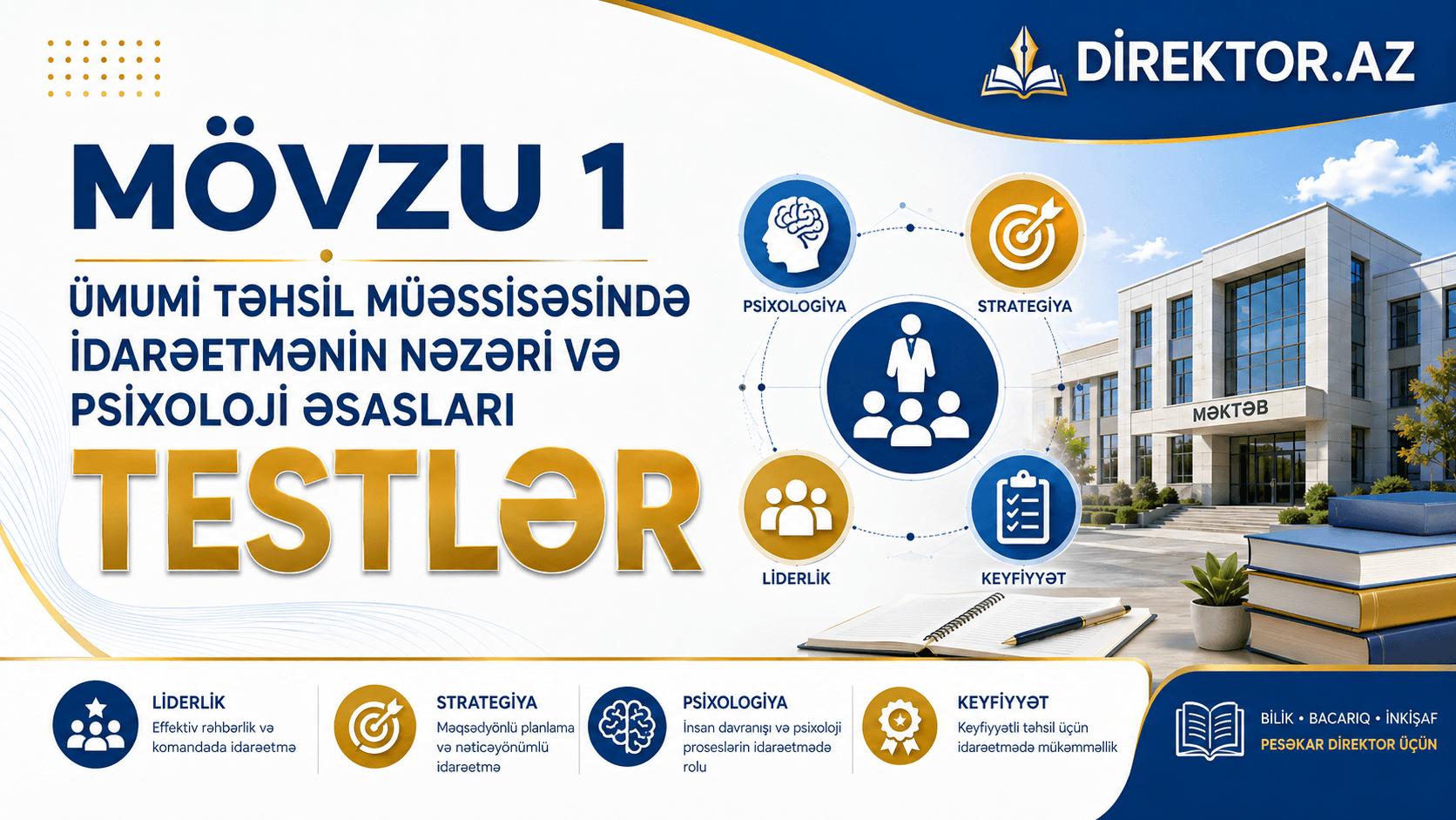 Mövzu №1. Məktəbdə idarəetmənin nəzəri və psixoloji əsasları. E.Qafarov