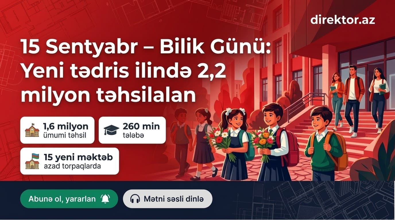 Azərbaycanda yeni tədris ili başladı