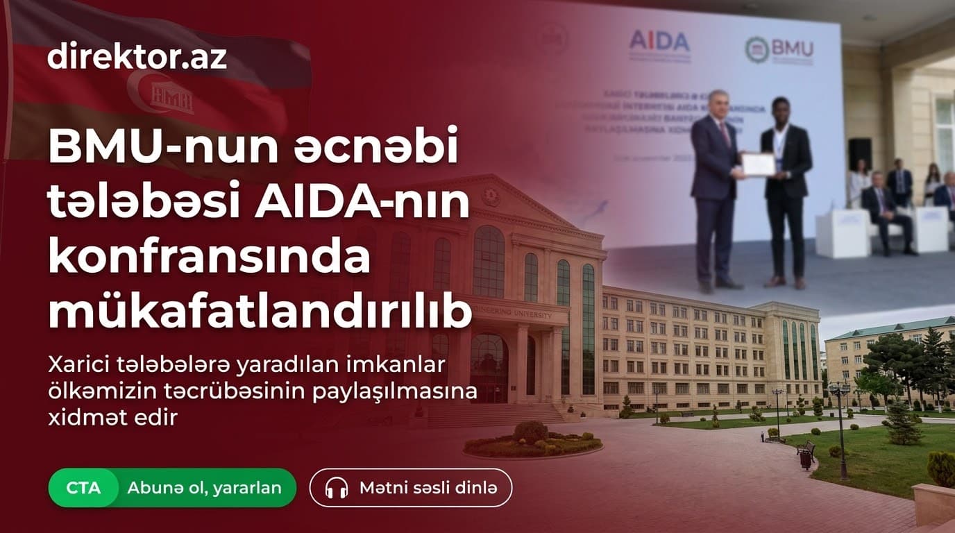Nazir Ceyhun Bayramov BMU-nun somalili tələbəsini təltif edib