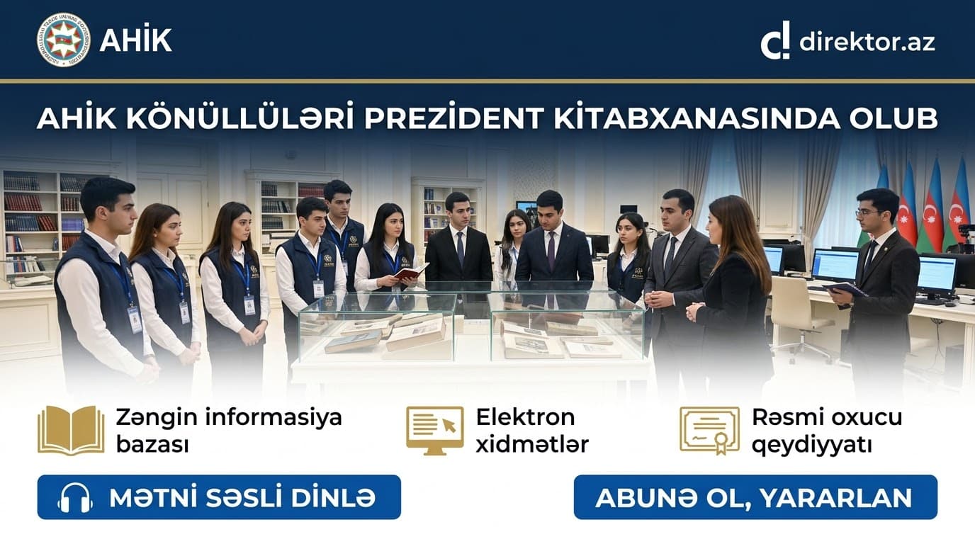 Bu könüllülər Prezident Kitabxanasının rəsmi oxucusu kimi qeydiyyata alınıblar