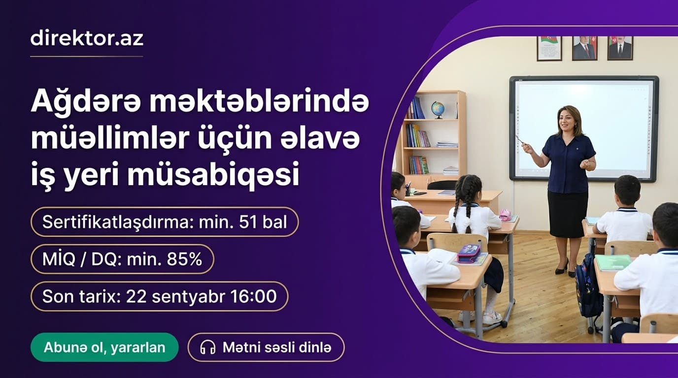 Qarabağ RTİ-i vakansiya elan edib