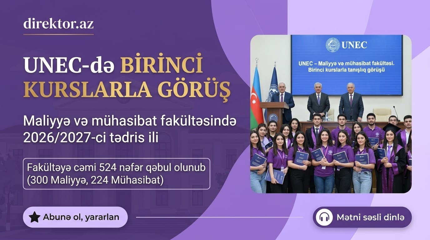 UNEC-də birinci kurslarla görüş keçirilib