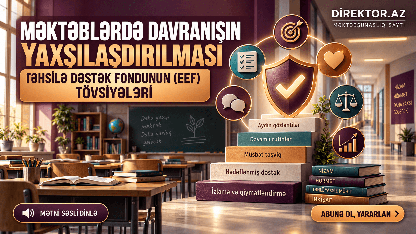 Məktəblərdə davranışın yaxşılaşdırılması ilə bağlı Təhsilə Dəstək Fondunun(EEF) tövsiyələri