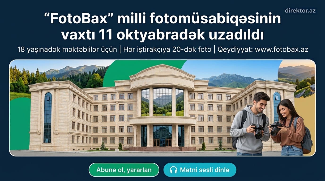 Milli fotomüsabiqənin vaxtı uzadıldı - Elm və Təhsil Nazirliyi