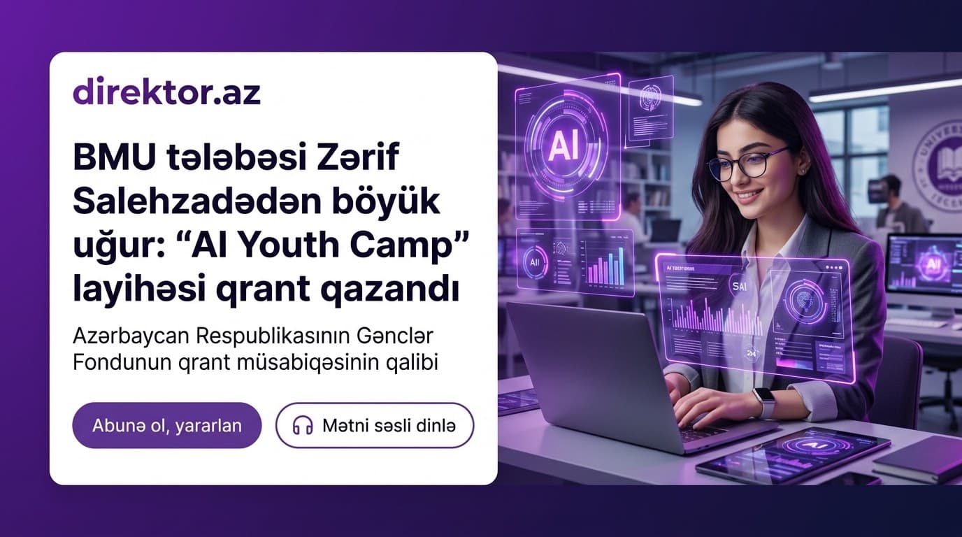 BMU-nun tələbəsi qrant müsabiqədə qalib olub
