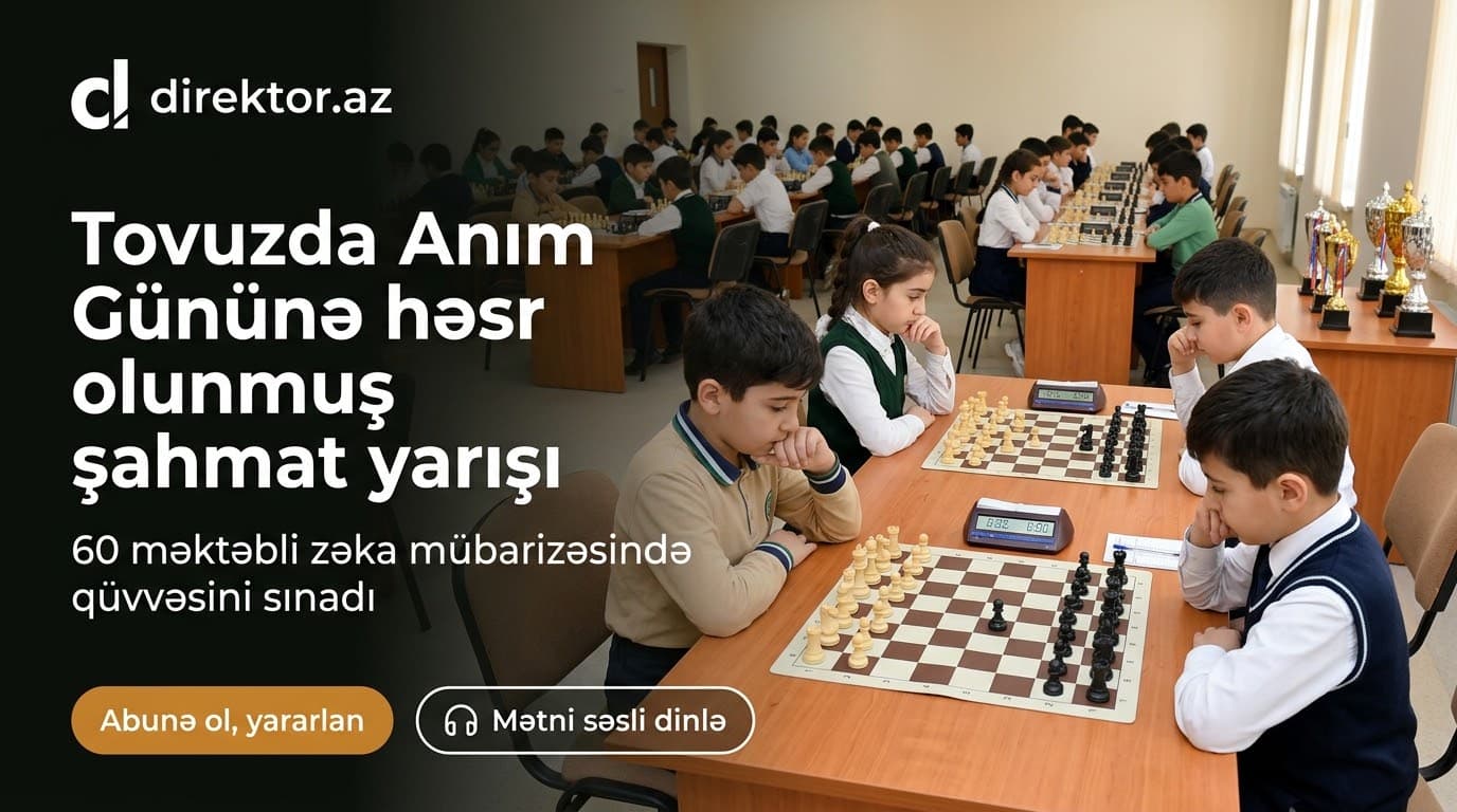 Qazax-Tovuz RTİ-nin təşəbbüsü ilə şahmat turniri təşkil olunub