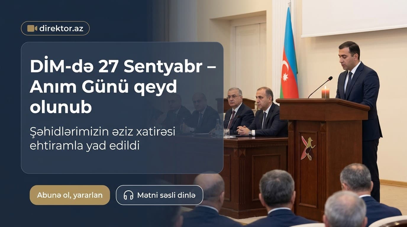 DİM-də Anım Günü ilə bağlı tədbir keçirilib