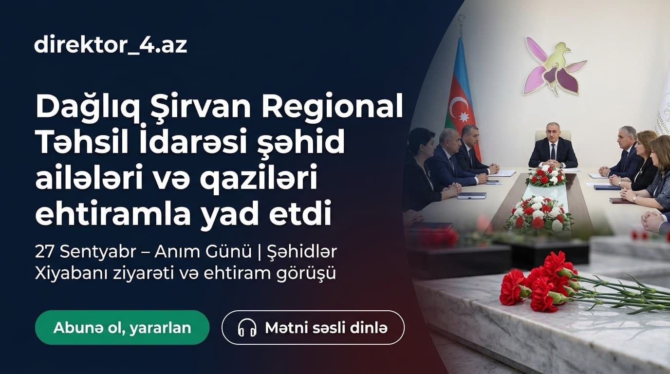 Dağlıq Şirvan RTİ-nin müdiri şəhid ailələri ilə görüşüb