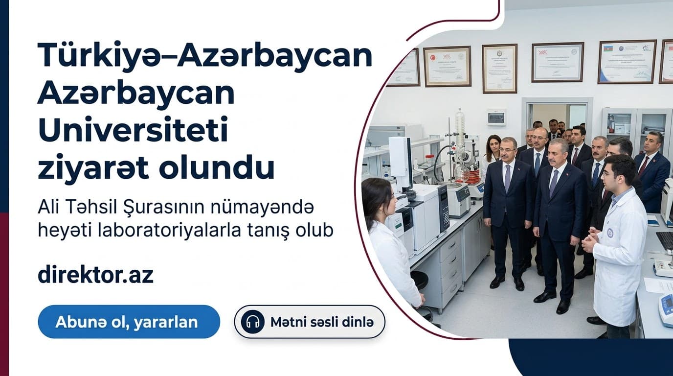 Türkiyənin nümayəndə heyəti Türkiyə–Azərbaycan Universitetini ziyarət edib