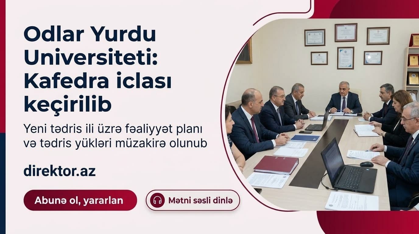 OYU-da kafedra iclası keçirilib