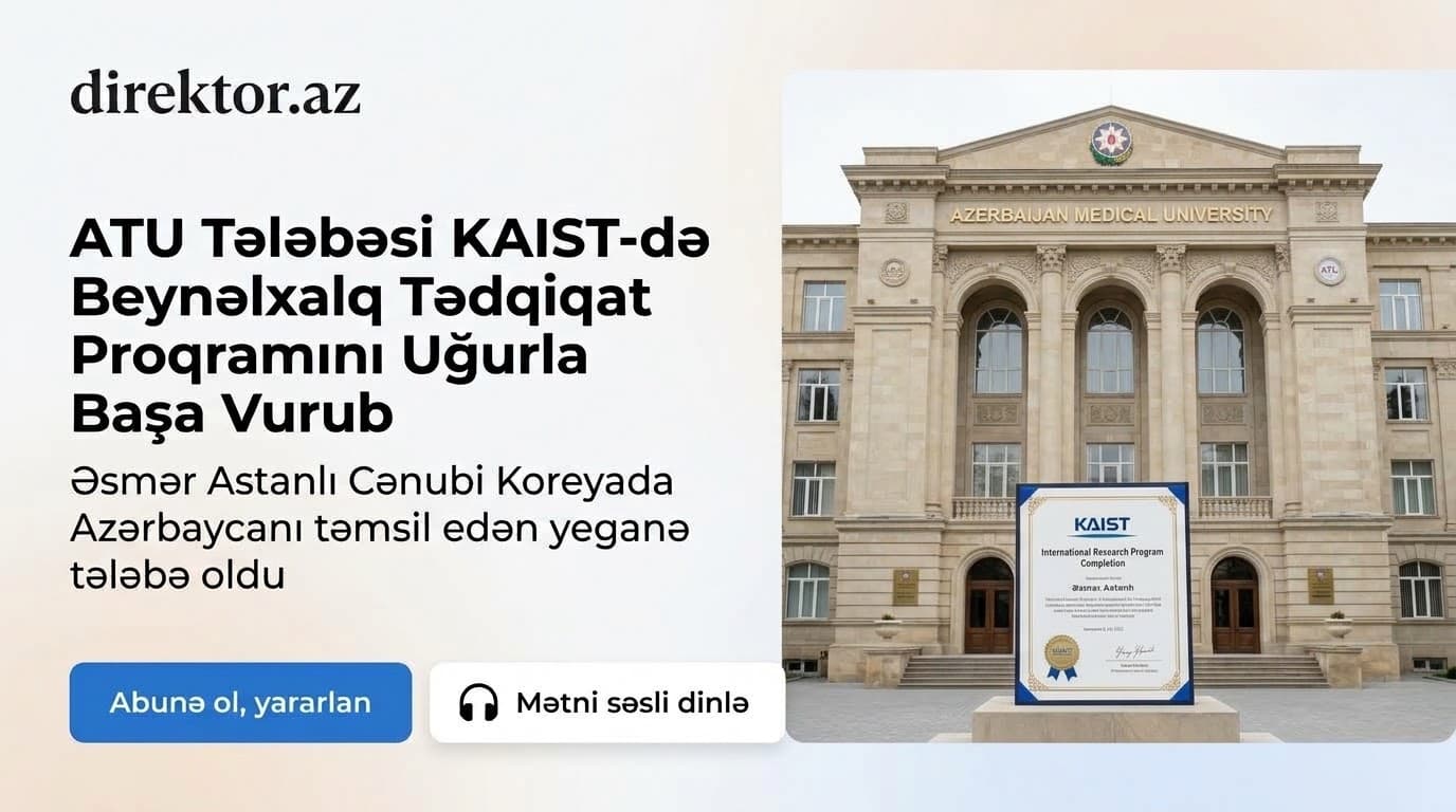 Tibb Universitetinin tələbəsi Cənubi Koreyada Azərbaycanı təmsil edib