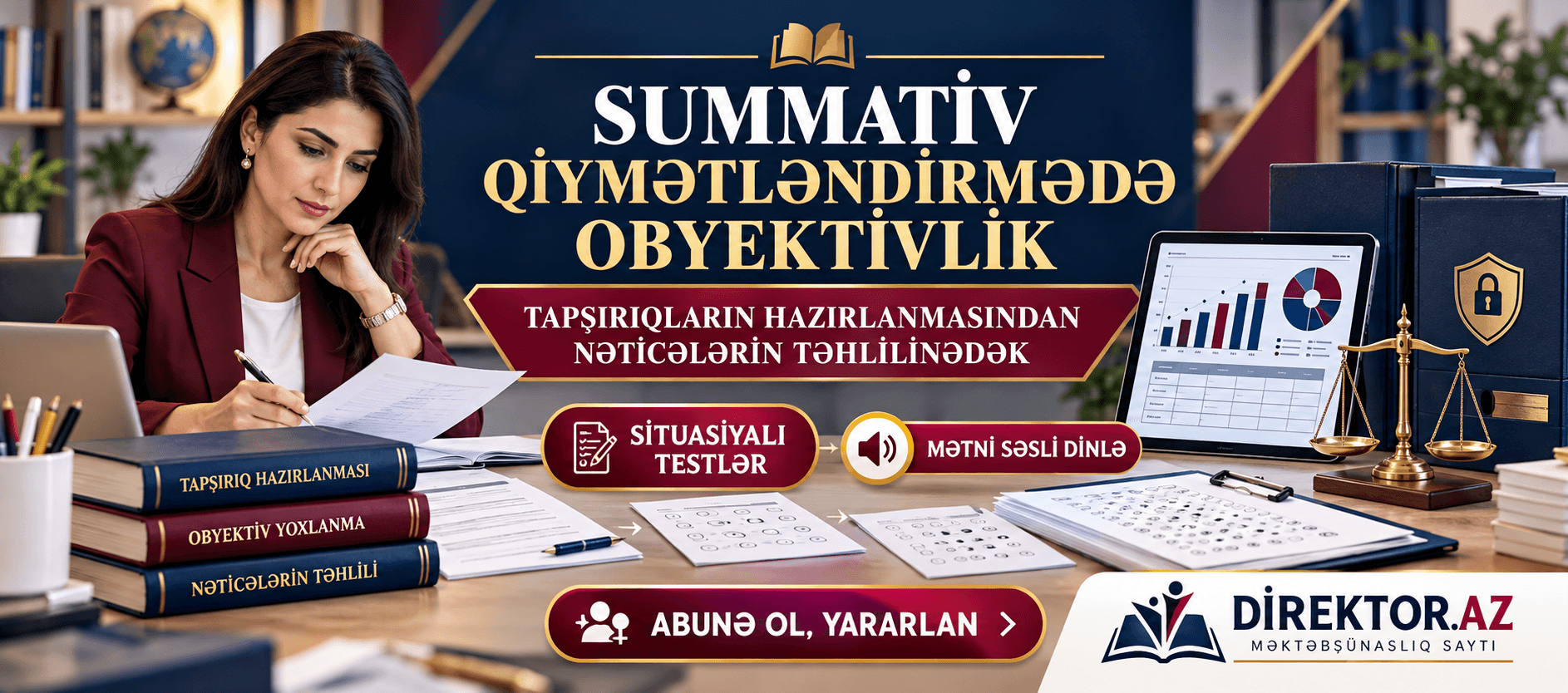 Summativ qiymətləndirmədə obyektivlik. Situasiyalı testlər