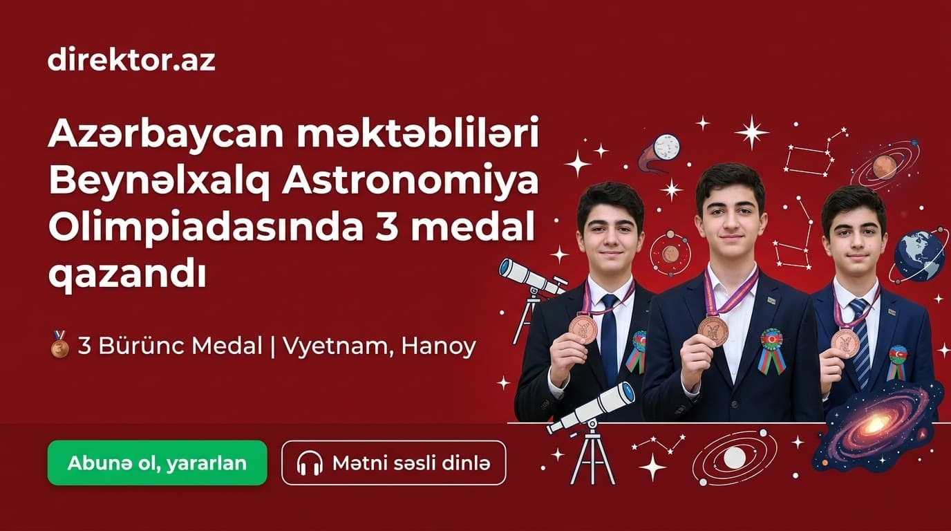 Məktəblilərimiz Vyetnamda beynəlxalq yarışda medal qazanıb