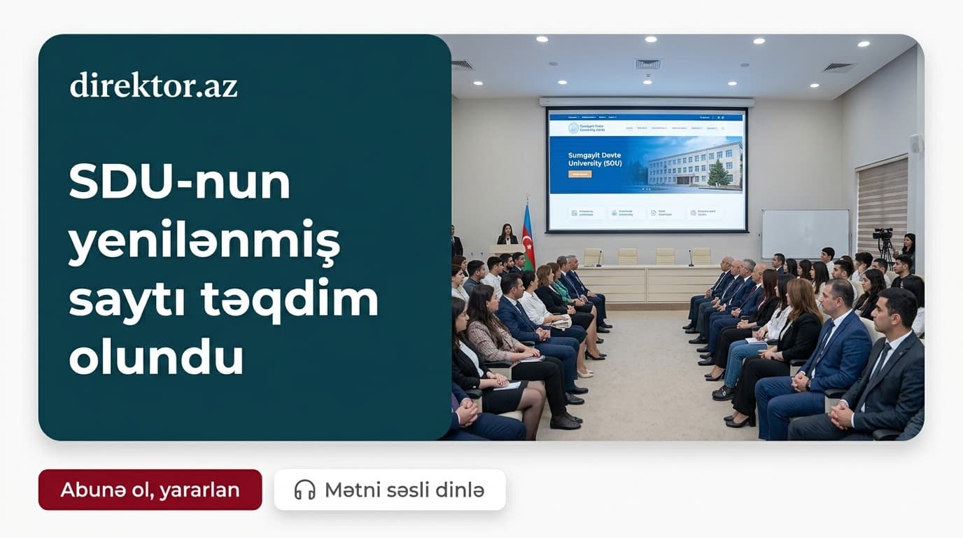 SDU-nun yeni rəsmi veb-saytının təqdimat mərasimi keçirilib