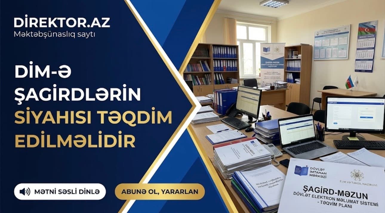 Buraxılış imtahanlarından azad ediləcək şagirdlərlə bağlı son tarix açıqlanıb