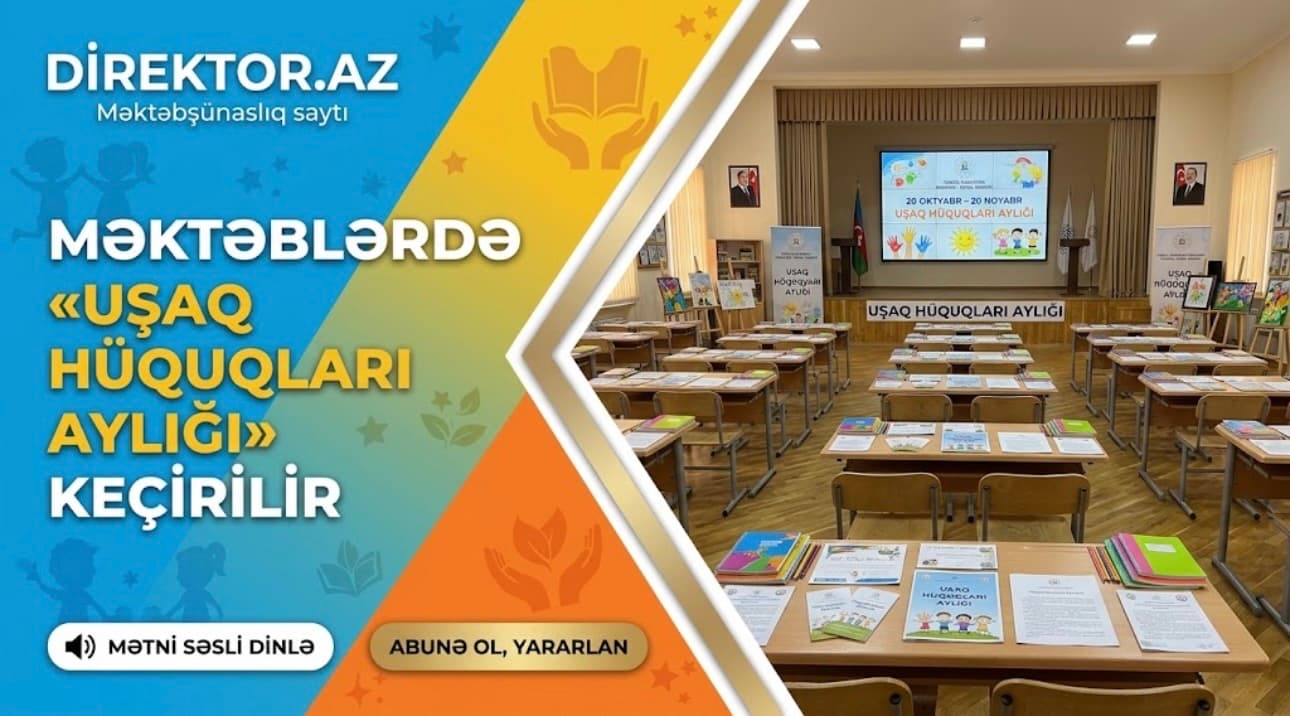 Gəncə-Daşkəsən RTİ-nin məktəblərində “Uşaq hüquqları aylığı”na start verilib