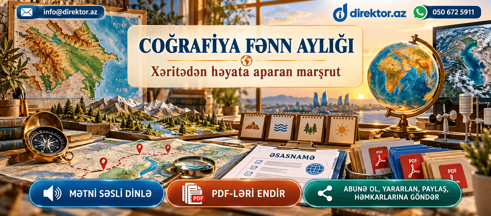 Coğrafiya fənn aylığının Əsasnaməsi PDF-lər
