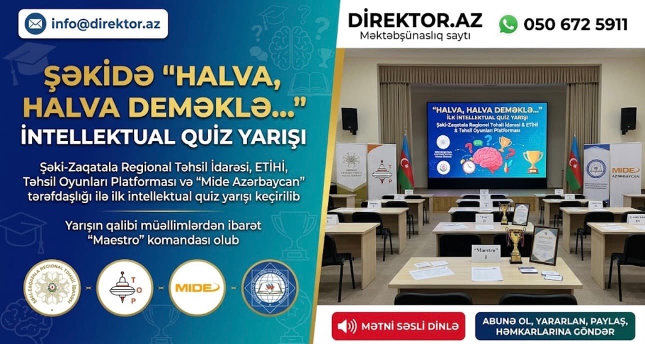 Şəkidə intellektual bilik yarışı keçirilib