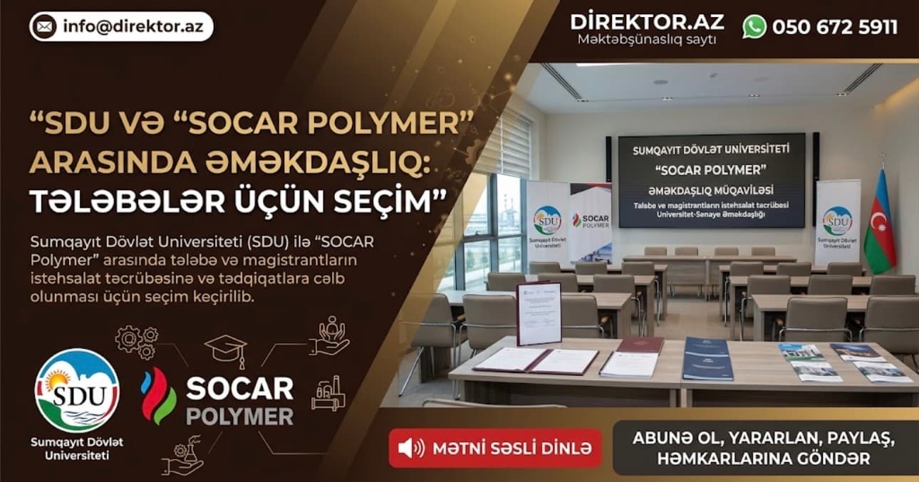 SDU-da “SOCAR Polymer” təcrübəsi üçün tələbə və magistrantların seçimi keçirilib