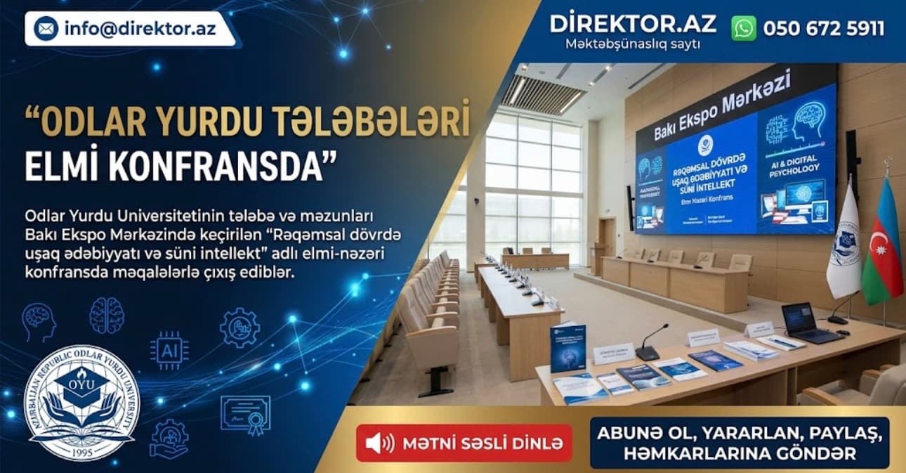 OYU tələbələrinin elmi məqalələri konfransda təqdim olunub