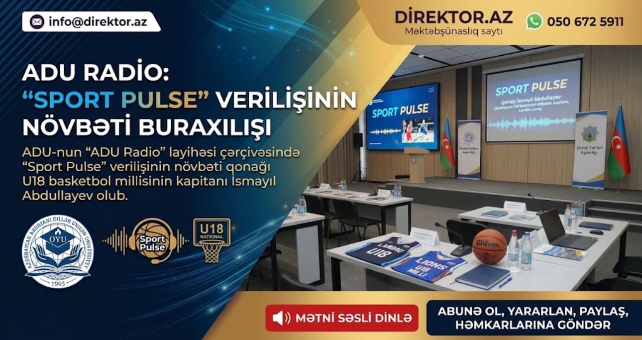 ADU Radio-da “Sport Pulse” verilişinin növbəti buraxılışı yayımlanıb