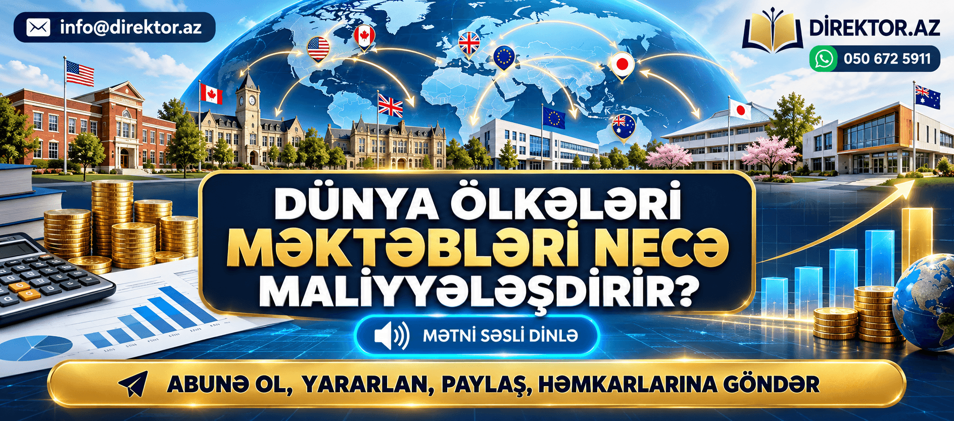Dünya ölkələri məktəbləri necə maliyyələşdirir?