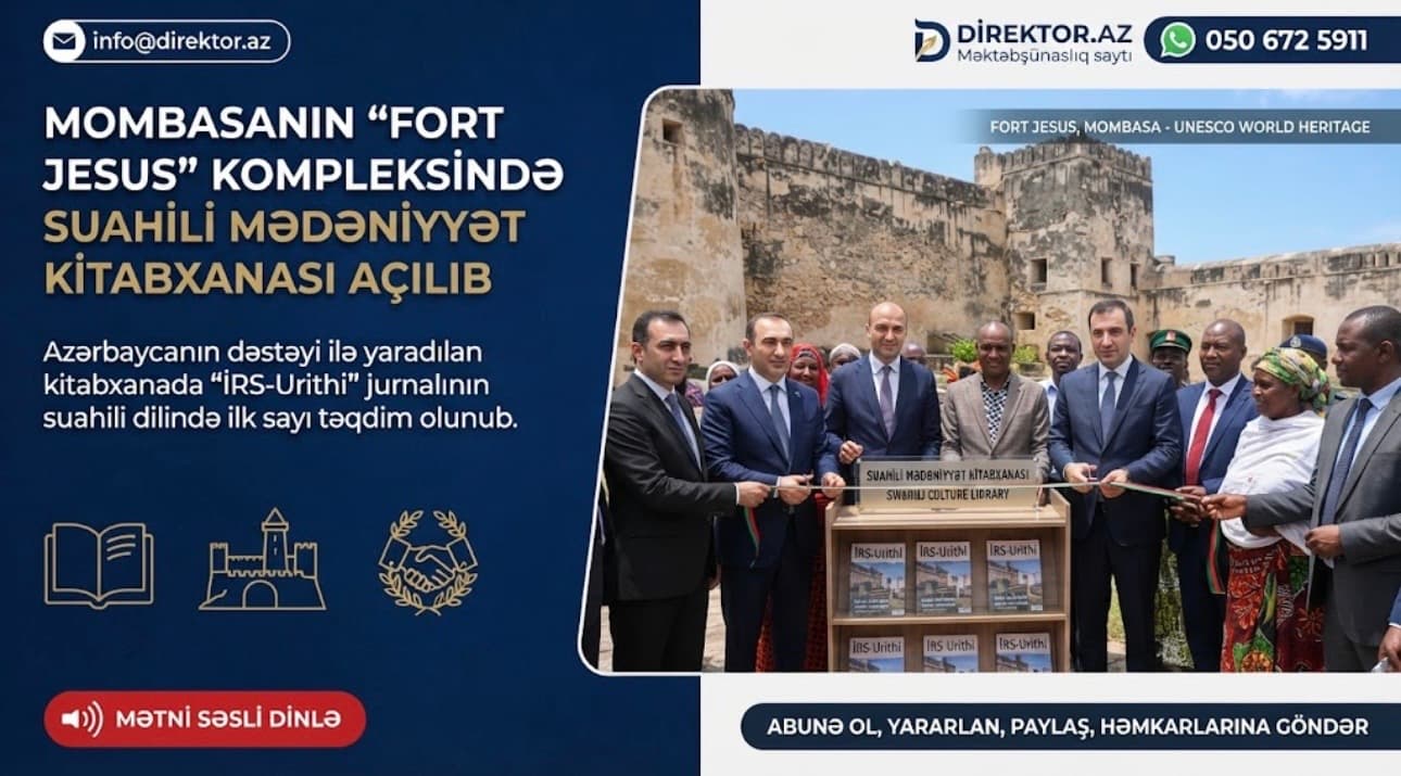 BDU Keniyanın Suahili Mədəniyyət Kitabxanasına kitab və jurnallar hədiyyə edib